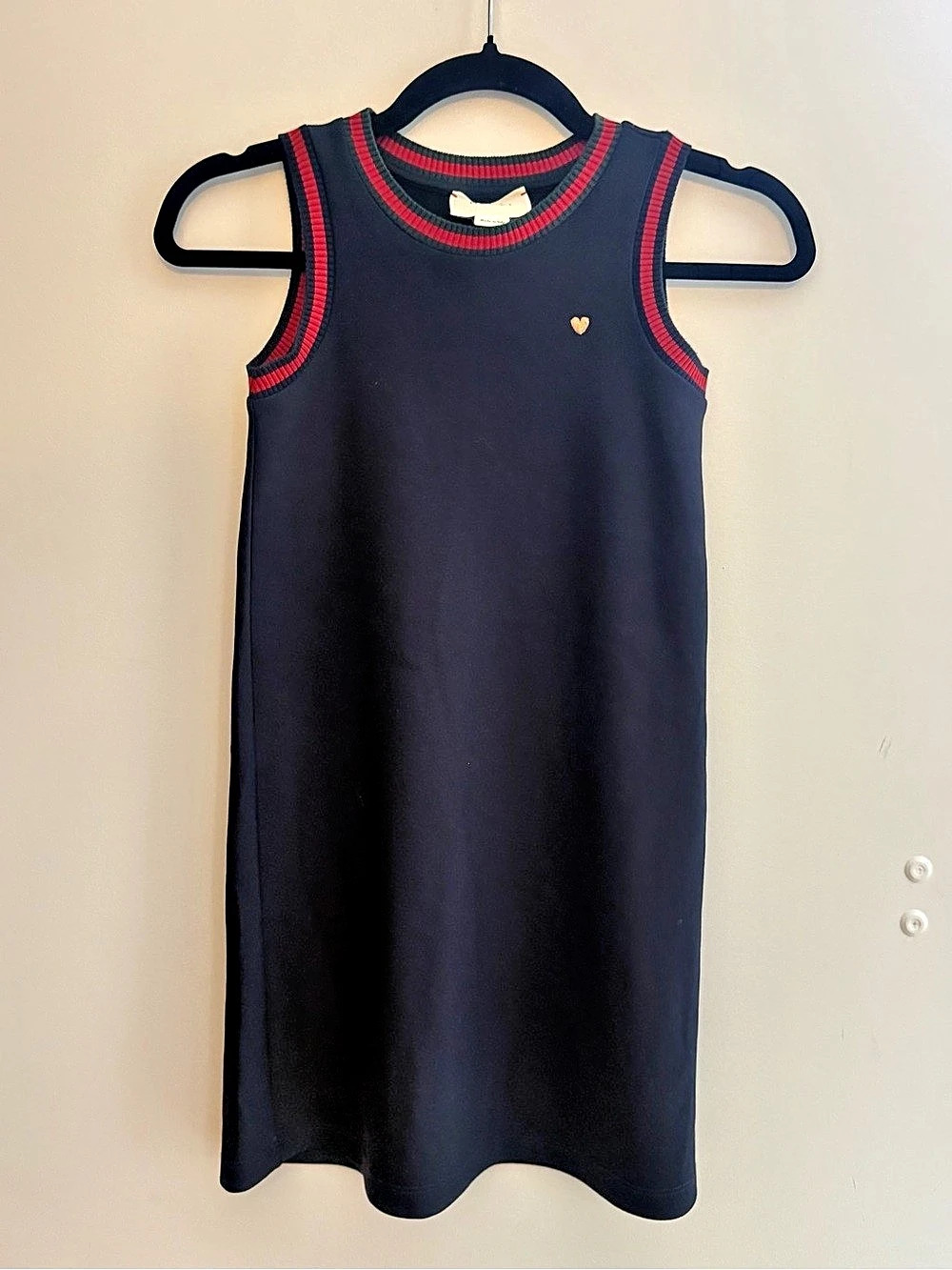 Girls Gucci Mini Dress Navy with red & Green Collar Size 8